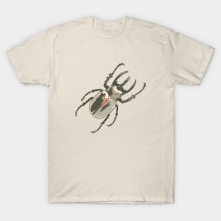 rhinoceros beetle pointillism illustration T-Shirt